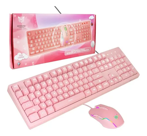 Teclado Onikuma Gaming G25 Pink