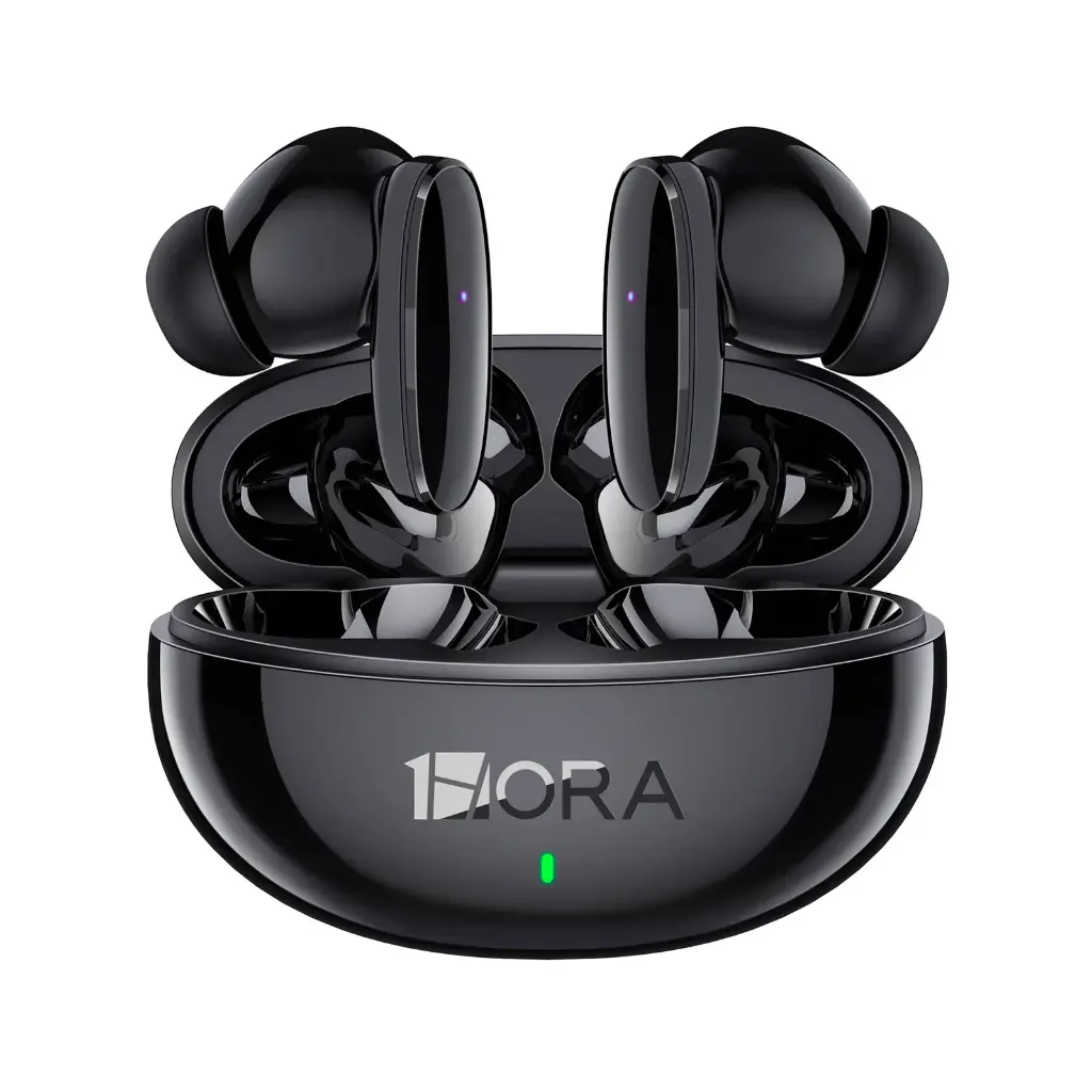 1HORA AUDIFONO BLUETOOTH TW negro AUT205