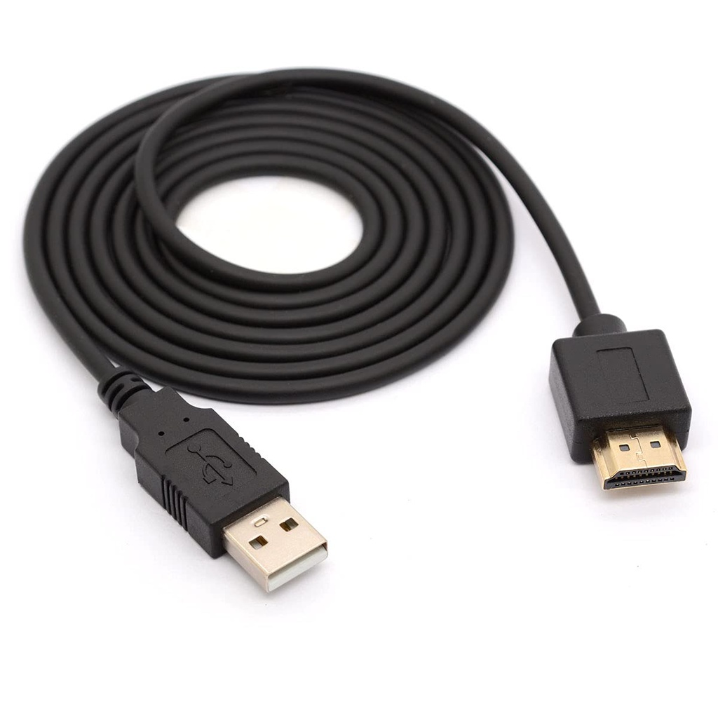 CABLE DE USB A HDMI 1 METROS NEGROS 