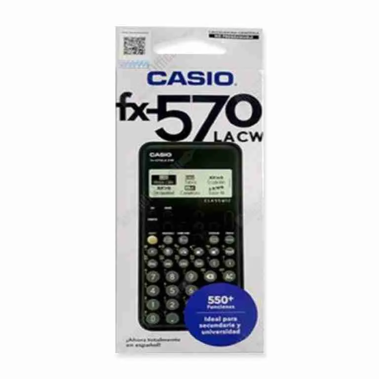 CASIO FX-570 LACW 550+  FUNCIONES NEGRO