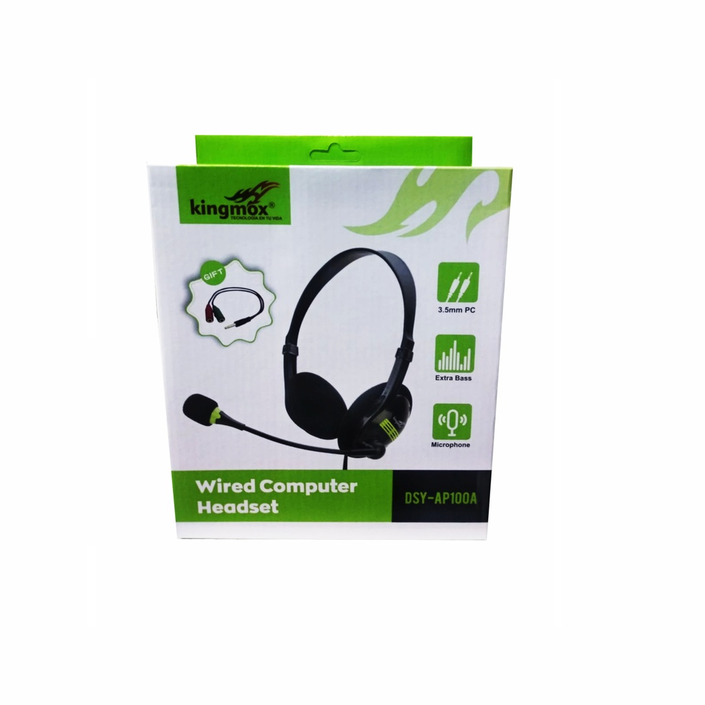 AUDIFONO HEADSET COMPUTER 3.5MM DSY-AP100A