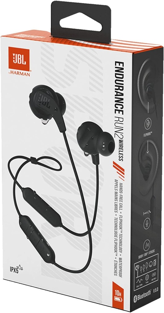 Audífonos Inalámbricos JBL Endurance Run 2 | In-Ear | Bluetooth negros