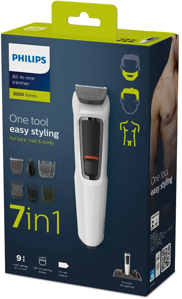 Afeitadora Philips Multigroom 7 en 1 | Rostro, Cabello y Cuerpo