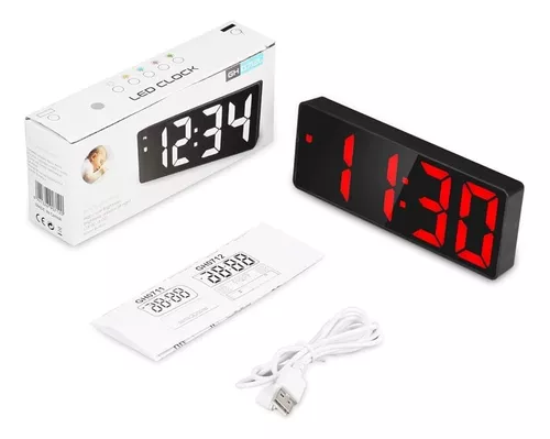 Reloj de Mesa Despertador Digital GH0712L
