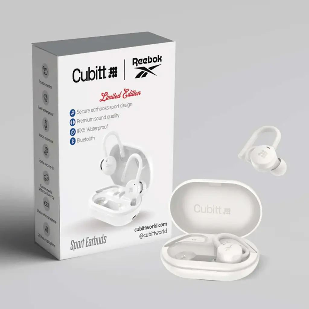 Audifono Cubitt Reebok Limited Edition Blanco