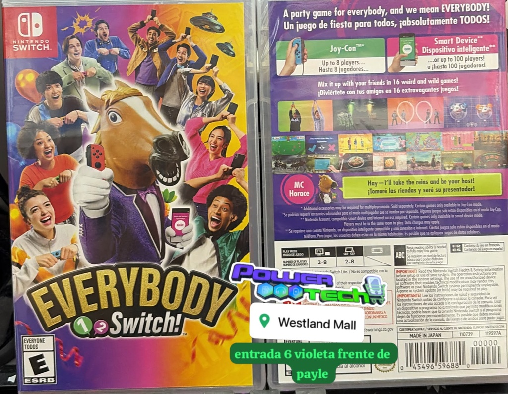 JUEGO DE SWITCH EVERYBODY 1-2 SWITCH 045496596880 