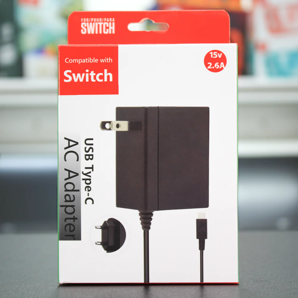 Cargador Type-C AC Adapter Compartible Para Switch 15V 2.6A