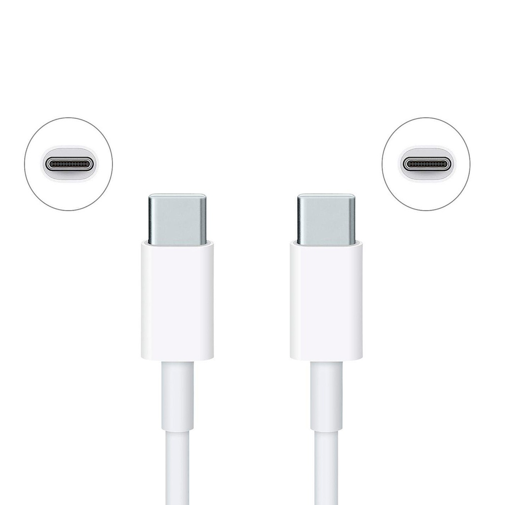 Cable Tipo C a Tipo C Blanco-Negros