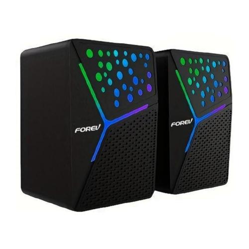 Forev FV-206 Bocinas para Computadora USB 2.0 Canales - Negro
