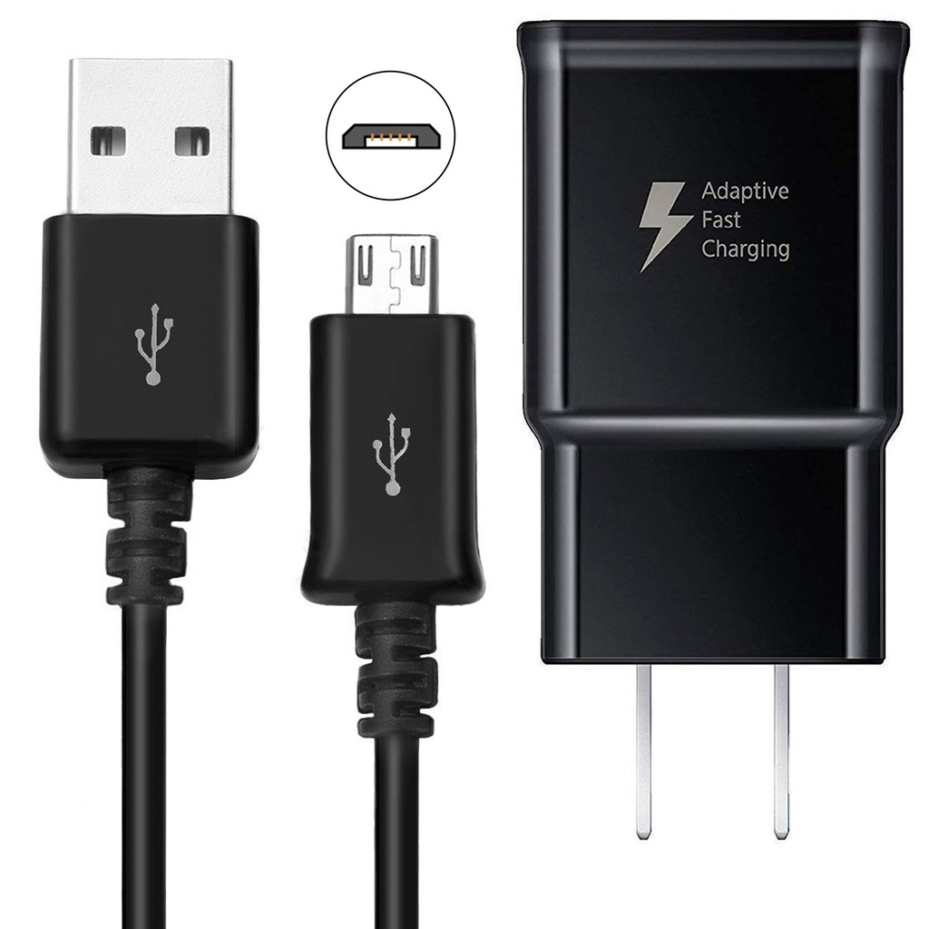 Cargador Completos V8 Negros Fast Charging