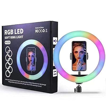 RGB 3D-26 MJ26 LED Live Streaming Lamp Con Tripode