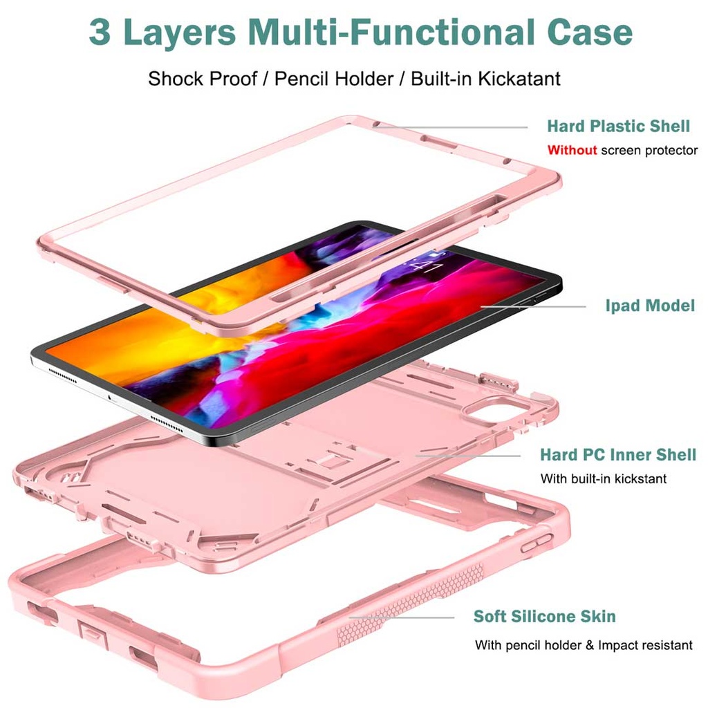 Cover Protector Tiple Protección Serie Lagging Aprueba De Golpes Ipad 9.7 2017-2018