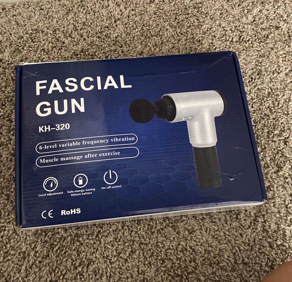 Pistola De Masaje Fascial 6 Niveles Vibración Frecuencia Variable LK-320
