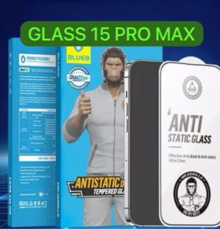  BLUEO ANTI-STATIC TEMPERED GLASS 15 PRO MAX TRANSPARENTE 6934663736478