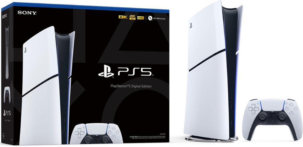 Consola Sony PlayStation 5 Slim edición digital, blanca