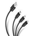 CABLE 3 IN 1 MICRO V8,TIPO C , LIGTIN CN-201