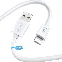 1hora cable 2m LIGHTNING a usb blanco cab206