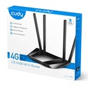 CUDY 4G LTE N300 WIFI ROUTER CHIP 4 ANTENA LT400