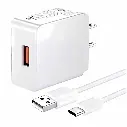 CARGADOR COMPLETO USB A TIPO C 1M 18W