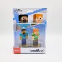 Amiibo Steve Alex - Minecraft Super Smash Bros