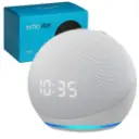 Alexa Echo Dot 5th Gen Con Reloj Blanco