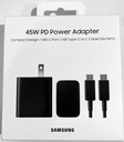 Samsung 45W Power Adapter C Black Con Cable