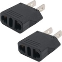 Adaptador de EU-US negro Sencillos